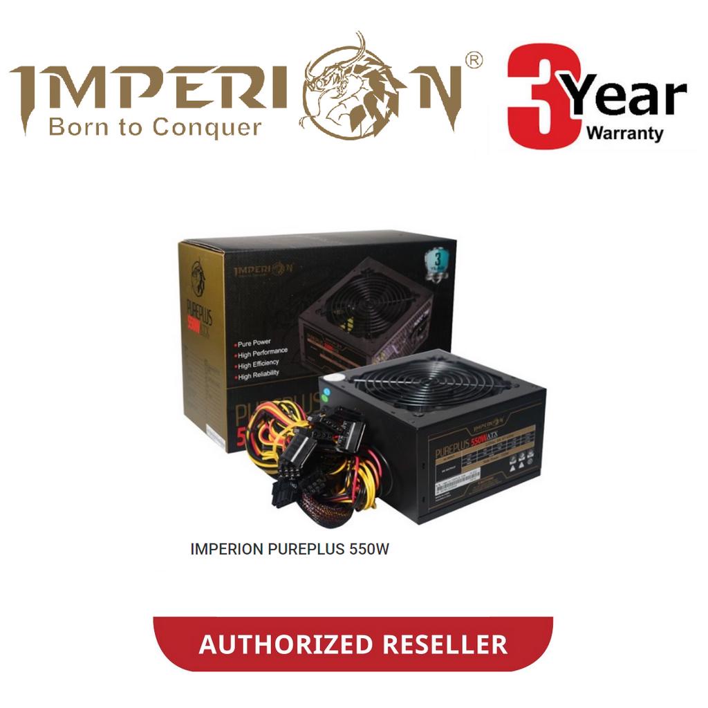IMPERION PUREPLUS 550W 80 plus พาวเวอร์ซัพพลายสําหรับเล่นเกม