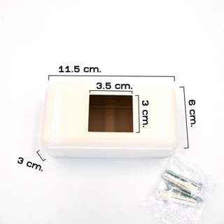 ฝาครอบเบรกเกอร์ราคาส่งตราช้าง สีขาว กล่องครอบเบรกเกอร์ ราคาส่งยกโหลยกลัง