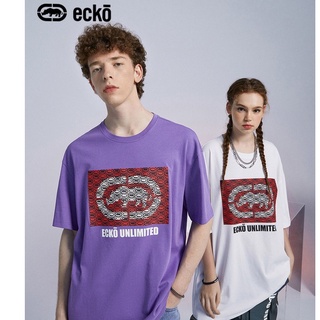 เสื้อยืดลําลอง พิมพ์ลายโลโก้ ecko rhino แฟชั่นฤดูร้อน สไตล์สตรีทอเมริกันS-5XL