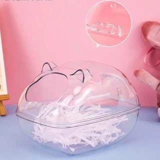 ห้องน้ำหนูแฮมเตอร์ ห้องน้ำสัตว์เล็ก สีใส มี 3 ขนาด