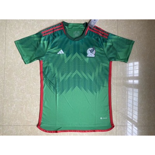 เสื้อกีฬาแขนสั้น ลายทีมชาติฟุตบอล Mexico Jersey 2022-23 ชุดเหย้า คุณภาพสูง สําหรับผู้ชาย