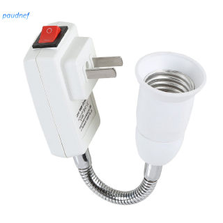 E27 Socket Adapter with On/Off Switch to US Plug,Flexible Extension L THPA