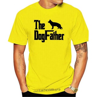 เสื้อเด็กหญิง - เสื้อยืดผ้าฝ้ายแฟชั่นใหม่ Dogfather -- เยอรมันเชพเพิร์ด / Alsatian / ตลกสัตว์เลี้ยง