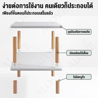 【สไตล์เรียบง่าย】3/4/5 ชั้น ชั้นวางหนังสือ ทำด้วยไม้ สีขาว ประเภทพื้น ประกอบง่าย รับน้ำหนักได้ 300KG