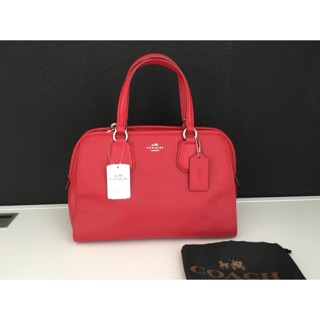 COACH Nolita Satchel in Pebble Leather สีแดง รุ่นงานช็อป มีถุงผ้า