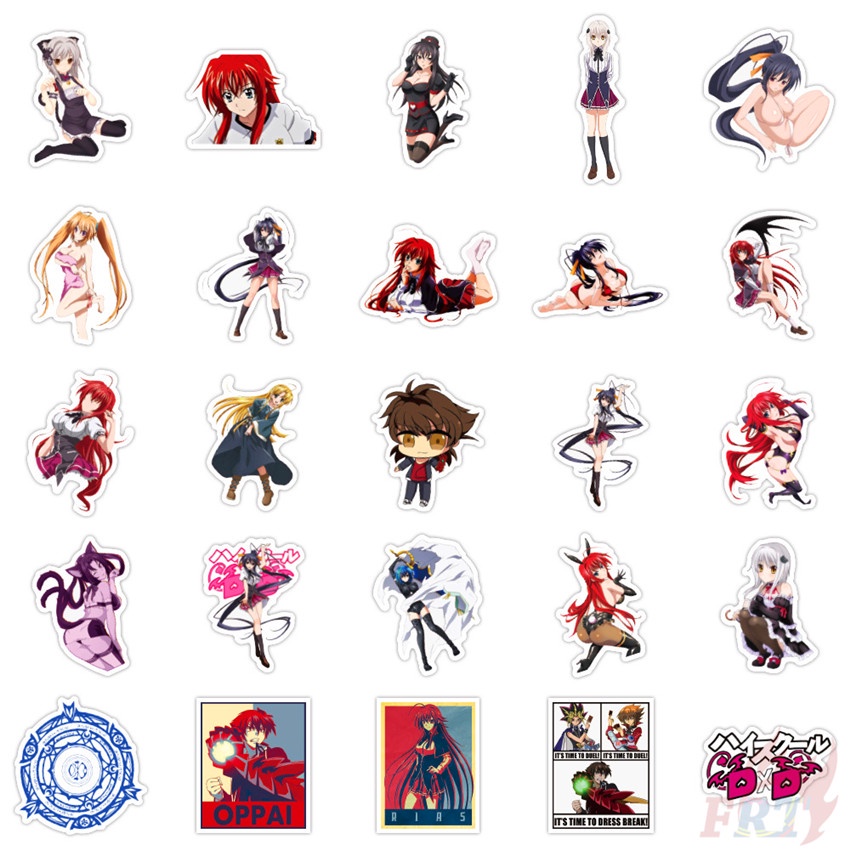 ❉ High School DxD Series 02 Stickers ❉ 50Pcs/Set Rias Gremory DIY Waterproof Doodle Decals Stickers - รูปที่ 4