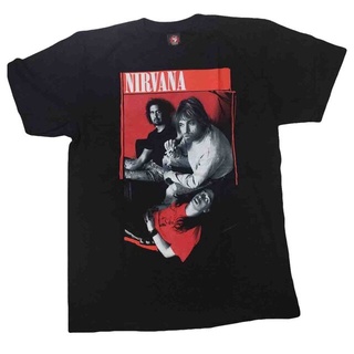 เสื้อยืดคอกลมUU street เสื้อวง Nirvana เสื้อวงร็อค Nirvana T-shirt เสื้อยืดวงร็อค ผ้าฝ้ายแท้S-4XL