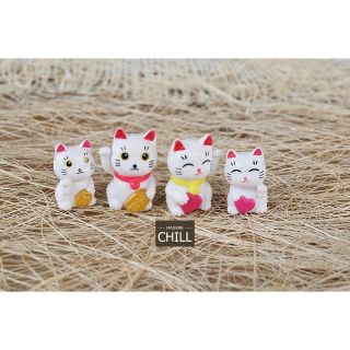 [MC103] ตุ๊กตุ่นจิ๋ว แมวกวักเงิน แมวกวักใจ 🐱 (1 ตัว ราคา 12, 17 บาท)