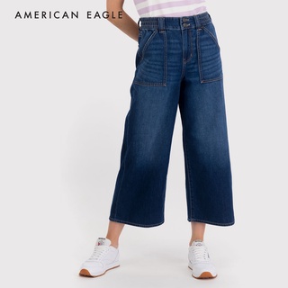 American Eagle Wide Leg Crop Jean กางเกง ยีนส์ ผู้หญิง ขากว้าง ครอป (WWI 043-3568-738)