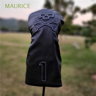 Maurice 135H ปลอกคลุมหัวไม้กอล์ฟ หนัง Pu ลายหัวกะโหลกฮัสกี้ หลากสี สําหรับไม้กอล์ฟ พัตเตอร์ แฟร์เวย์ เลขที่ แท็ก ใบมีด พัตเตอร์ หนัง Pu ทุกเพศ