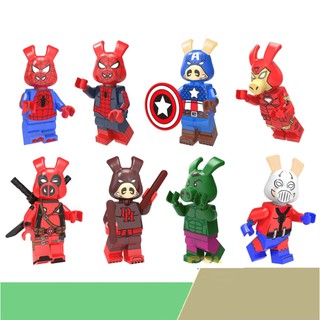 บล๊อคตัวต่อ Super Hero Mix (SET 8 PCS) ไม่มีกล่อง POC0119