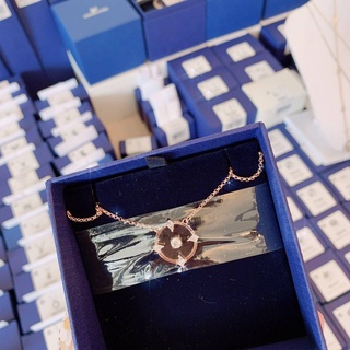 สร้อยคอ swarovski แท้ 100% North Necklace White, Rose-gold tone plated