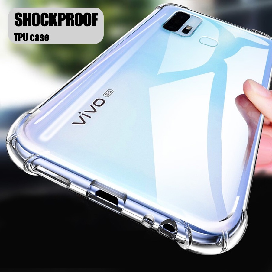 เคสใสกันกระแทก สำหรับ Vivo V50 V40 V30 V30E V29 V29E V27 V27E V23E V21E V20 SE V19 S1 Y1s Y53S Y52 Y72 Y31 Y11 Y12 Y15 Y17 Y18 Y3S Y19 Y19S Y21 Y28 Y28S Y29 Y31 Y51A Y51 Y71 Y72 Y75 Y93 Y95 Y77 Y03 Y12S Y12A Y30 Y50 Y91C Y02 Y17S Y27 Y27S X200 X100
