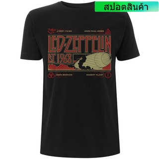 เสื้อยืดวงดนตรีเสื้อยืด ลาย Led Zeppelin Zeppelinsmoke สีดํา สําหรับผู้ชายall size
