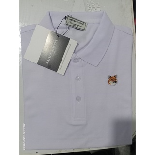 Mens and womens same style POLO shirt Maison fashion business casual single head small fox lapel Polo shirt collar + tag