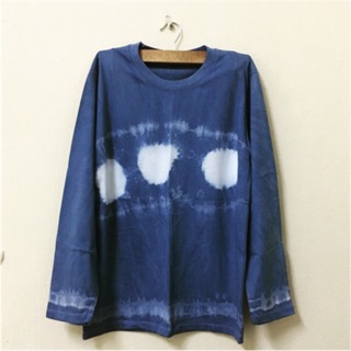 เสื้อยืด แขนยาว มัดย้อม คราม