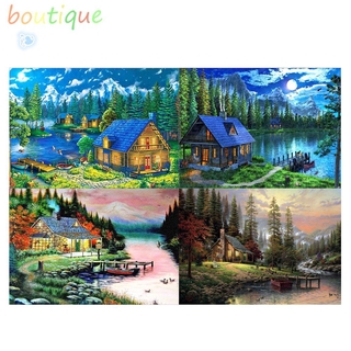 Bou ชุดปักครอสติส Scenery 11 Ct 36X46 ซม .