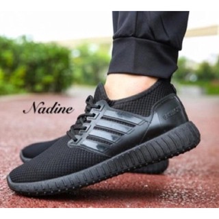 New รองเท้า รองเท้าผ้าใบสีดำผู้ชาย No.A004 - Black