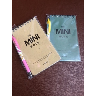 Mini Note สมุดบันทึก แถมดินสอกดคละสี 85*150mm 60แผ่น