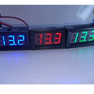 ตัววัดโวลดิจิตอล,dc,Led Display 5v-30v dc,มิเตอร์วัดไฟ ดีซี แบบ2สาย(รุ่นขนาดกลาง)