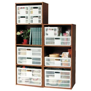 ตะกร้าอเนกประสงค์ สี่เหลี่ยมสีขาว ยี่ห้อ Keyway รุ่น DT-41 ขนาด 36 x 47 x 17 cm