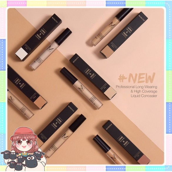 Merrezca Professional long wearing& hight coverage liquid concealer เมอเรซกา ลิควิดคอนซิลเลอร์ ( 4g. )