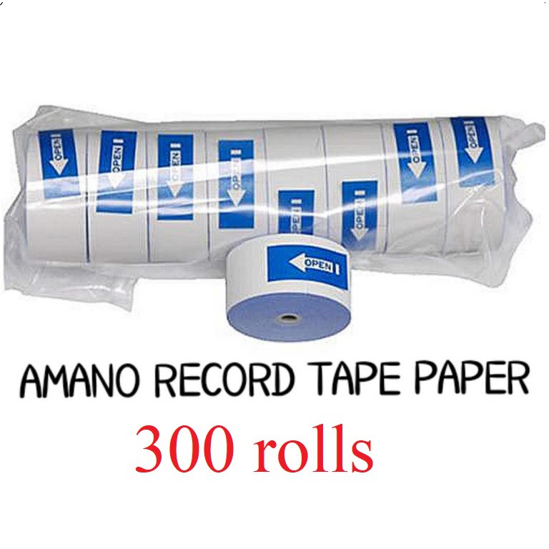 AMANO WATCHMAN CLOCK PR-600 / PR-500 PAPER ROLL / เทป RECORD ( 300 ม้วน)