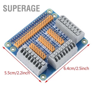 Superage บอร์ดขยาย Gpio มัลติฟังก์ชั่นพร้อมสกรู &amp; ฝาจัมเบอร์สําหรับ Raspberry Pi 2 3 B