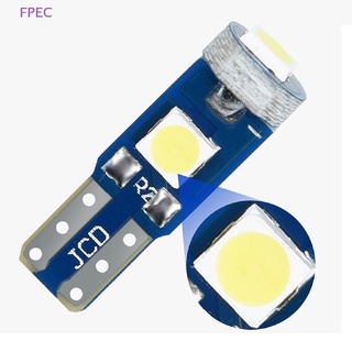 Fpec ใหม่ หลอดไฟ Led 12V T5 3030 สําหรับติดแดชบอร์ดรถยนต์ 5 ชิ้น