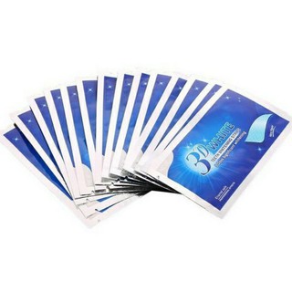 3D White Teeth Whitening Strips แผ่นฟอกฟันขาว ช่วยให้ฟันขาวขึ้นภายใน 3 วัน(1ซอง)