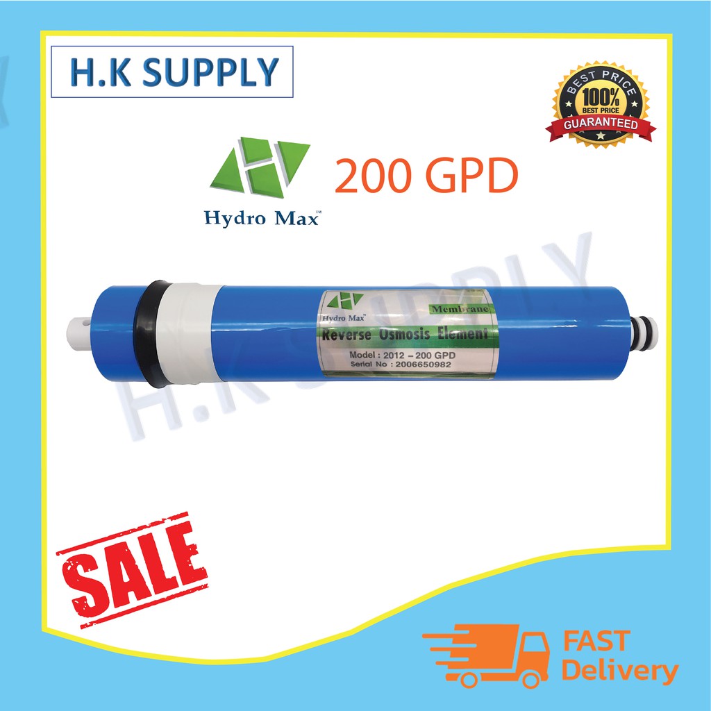 HydroMax ไส้กรองน้ำ ไส้กรอง เมมเบรน RO Membrane 200 GPD เครื่องกรองน้ำ ตู้น้ำหยอดเหรียญ Starpure Aqu