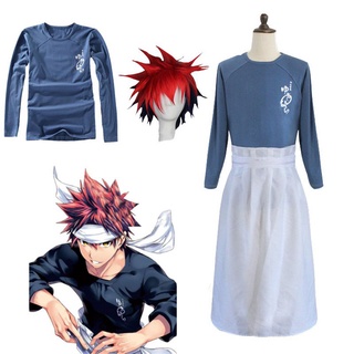 ผ้ากันเปื้อน ผ้าพันคอคอสเพลย์ Wars Shokugeki Food No Soma Yukihira Souma