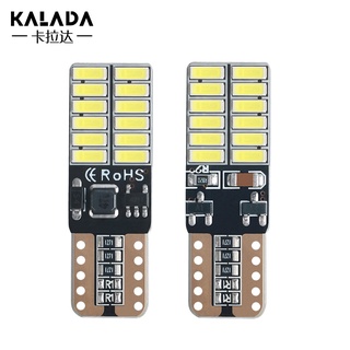 T10 โคมไฟ led รถยนต์ w5w CANBUS 4014 24smd 6000K ไฟอ่านหนังสือ