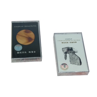 Cassette English song Rock Coldplay Coldplay 2 albums Parachute + whim