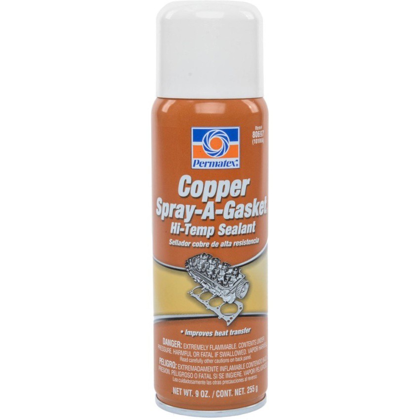 PERMATEX COPPER SPRAYAGASKET HITEMP ADHESIVE SEALANT(น้ำยาสเปรย์ทาปะ