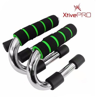 XtivePro Push Up Bars อุปกรณ์วิดพื้น เสริมกล้ามอก - สีเขียว