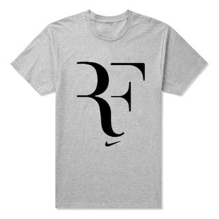 เสื้อยืดแขนสั้น ผ้าฝ้ายแท้ พิมพ์ลาย RF Feder Roger Federer สําหรับผู้ชาย และผู้หญิงS-5XL