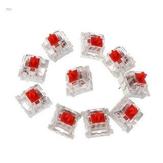 ROX 10Pcs 3 Pin Mechanical Keyboard Switch Blue Red Brown Black Replacement For Gateron Cherry MX