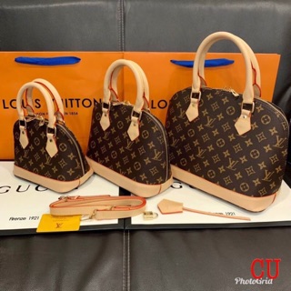 หลุยส์ กระเป๋าสะพายข้าง มีถุงผ้า LV Louisvuitton