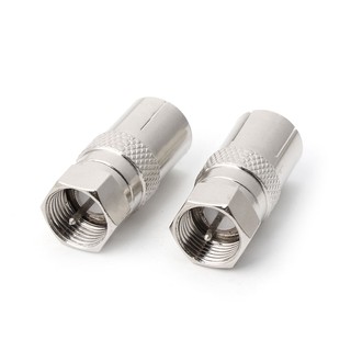 Kool2 ชิ้น F Type Male Plug Connector Socket to RF Coax TV Aerial RF อะแดปเตอร์