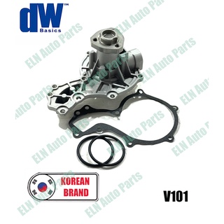 ปั๊มน้ำ (water pump) ออดี้ AUDI 80, 90, 100 ปี 1981, A4 1.8i 20v ปี 1994 (ครึ่งลูก) ใบพัดกรวย