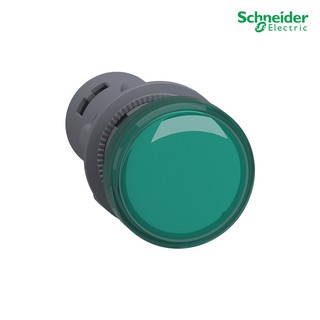 Schneider Electric - Pilot Lamp ไพลอตแลมป์ ,ขนาด 22mm, สีเขียว, แรงดันไฟเลี้ยง 220/230 VAC_XA2EVM3LC ที่ร้าน PlugOn