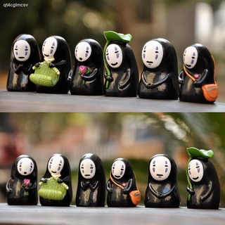 Figure ของสะสม โมเดลตัวการ์ตูน✥Spirited Away รูป Guardian Faceless ชายเครื่องประดับตุ๊กตาถักเสื้อกันหนาวเดสก์ท็อปเครื่อง