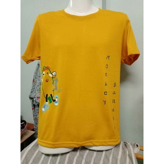 เสื้อยืดคอกลม ลายลิขสิทธิ์ ศ1.37385 Monke-Banana