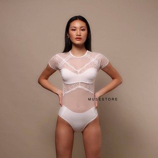 Musestore bodysuit 31 บอดี้สูทลูกไม้