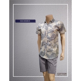 เสื้อเชิ้ต เสื้อฮาวาย ลายดอก ใบไม้ no 012