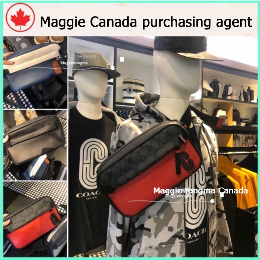 #Maggie Canada# ของแท้ 100% Coach แท้ /1957- 3760  กระเป๋าคาดเอวผู้ชาย / crossbody bag / กระเป๋าคาดอก