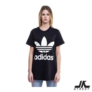 [ดูโค้ดที่หน้าร้าน] adidas เสื้อยืด Big Trefoil Tee รุ่น CE2436 สีดำ (Black) ของแท้