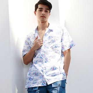 SAIL HAWAII SHIRT / เสื้อเชิ้ตฮาวายลายเรือใบ