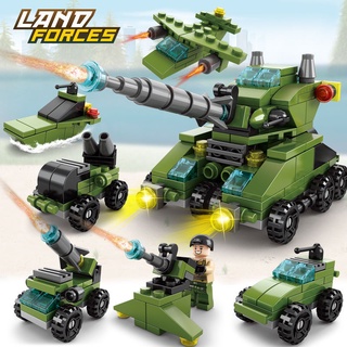 100/200 Pcs Lego รถ Building Blocks ใช้งานร่วมกับตำรวจรถดับเพลิงถังเครื่องบินของเล่นเพื่อการศึกษาทหาร Play Doh Gift